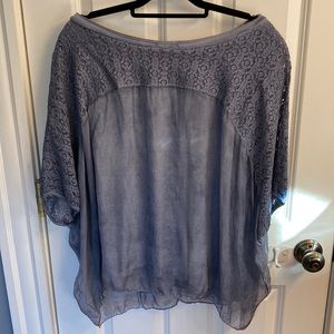 H Trend silk blouse size M